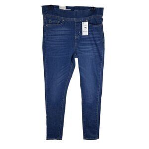 Levi Signature Pull-On Skinny Fit Jeans Women's‎ 8 Blue Denim Total Shaping NEW